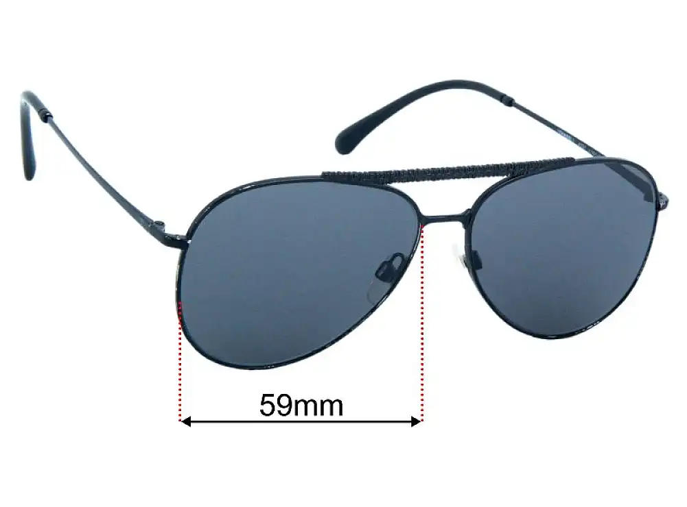 Chanel 4231 59mm Replacement Lenses by Sunglass Fix™